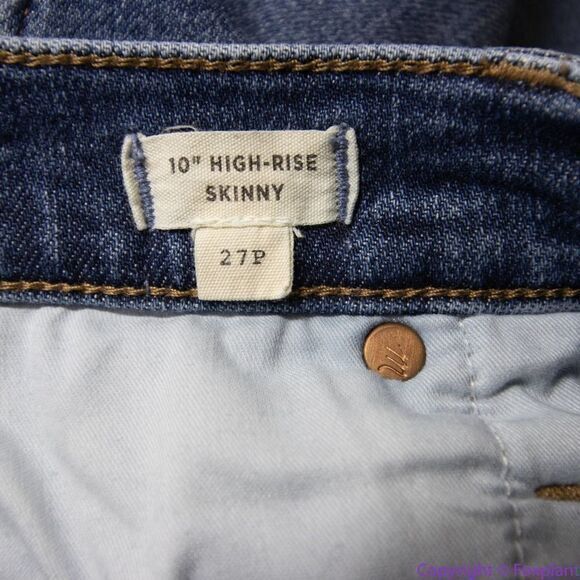 Madewell Petite 10" High-Rise Skinny Jeans in Wendover Wash, 27P - Picture 12 of 16